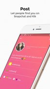 Wibble - friends for Snapchat, Kik and Instagram screenshot 0