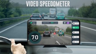 Speedometer Dash Cam: Batas Kecepatan & Aplikasi screenshot 4
