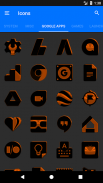 Black and Orange Icon Pack ✨Free✨ screenshot 14