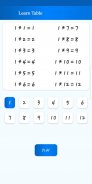 Multiplication Tables - Quiz - Pythagorean Table screenshot 3