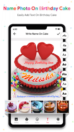 Name Photo On Birthday Cake Birthday Photo Frame 28 4 13 Download Android Apk Aptoide