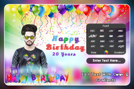 Birthday Photo Frame - Editor, screenshot 0