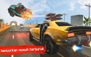 Game Menembak Balap Mobil Kematian Gila screenshot 2