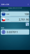 Euro x Czech Koruna screenshot 2