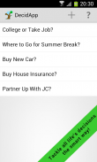 DecidApp Demo. Decision Making screenshot 1