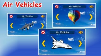 Learn Vehicles for Kids screenshot 1