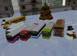 Bus winter parking - 3D game screenshot 6