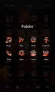 Fire Skull Parallax Go Launcher Theme screenshot 3