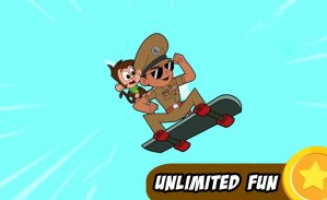 Subway Little Singham Skateboard 🛹 - Endless Run screenshot 4