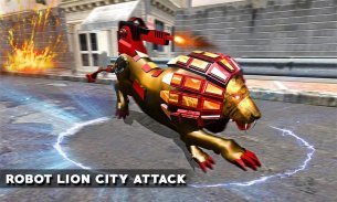 Ultimate Wild Lion Robot: Car Robot Transform Game screenshot 6