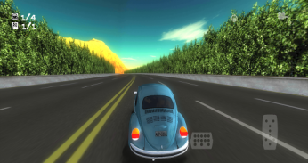 Klasik Mobil Perlombaan 3D Permainan Simulator screenshot 1