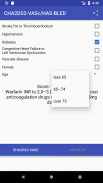 CHA2DS2-VASc HAS-BLED Score Calculator screenshot 10
