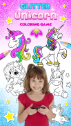 Unicorn Coloring Book Glitter screenshot 2