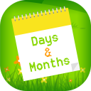 Learn Days and Months For Kids - Flashcards,Puzzle Icon