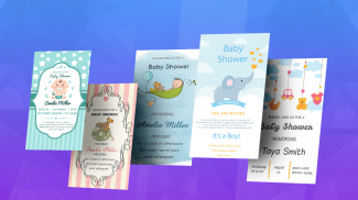 Baby shower card maker screenshot 0