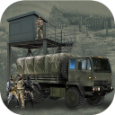 Offroad Army Truck Checkpost Icon