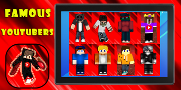 Youtubers Skins MCPE screenshot 0