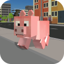 Blocky City Pig Simulator 3D