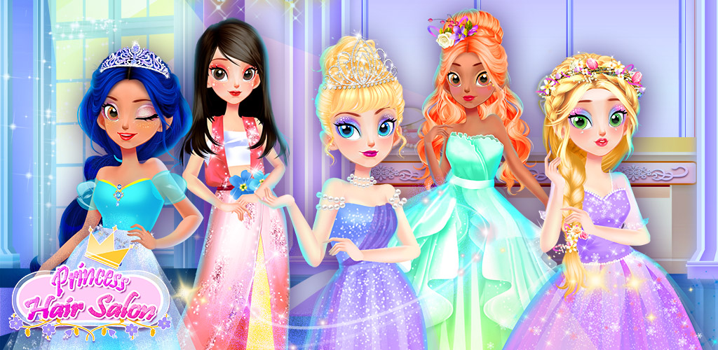 Princess Hairstyles Dress up Game