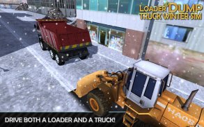 Loader & Dump Truck Winter SIM screenshot 1