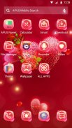 Rot rose Liebe-APUS launcher-freies Thema screenshot 4