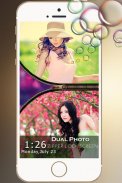 Dual Photo Zip Lock Screen screenshot 1