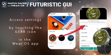 Futuristic GUI Watch Face screenshot 9