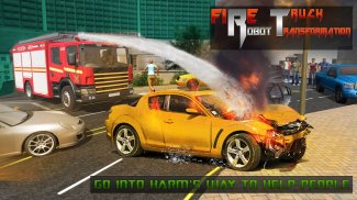 Robot Firefighter Rescue Fire Truck Simulator 2018 screenshot 1