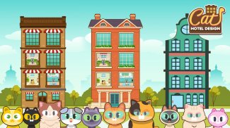 Cat Hotel Design : Match 3D screenshot 0