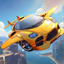 Flying Car Futuristic City