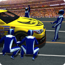 Pit Stop stock Car Mecánico 3D Icon