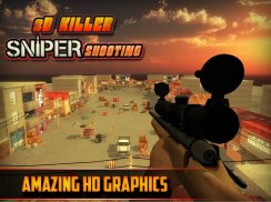 3D assassino Sniper rodagem screenshot 0