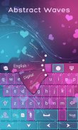 Abstract Waves Keyboard Theme screenshot 2