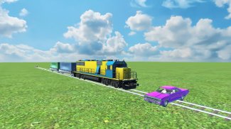 Train vs car games. Train game screenshot 2