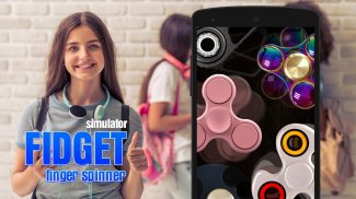 Fidget finger spinner sim screenshot 1