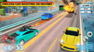 Death Racing 2020: Traffic Car Shooting Game screenshot 1
