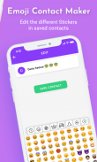 Emoji Contact Editor - Contact Emoji Maker 2020 screenshot 1