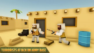 Blocky Army Base: Modern War Strike screenshot 2