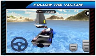 شرطة الطوارئ 3D قارب محرك screenshot 1