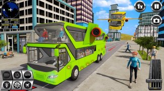 Flying Bus Simulator Bus Games screenshot 5