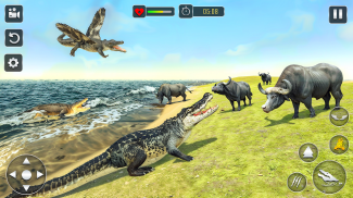 Wild Crocodile Sim Animal Game screenshot 1