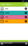 Folder Memo (Notepad Notebook) screenshot 1