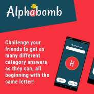 Alphabomb - Category Game screenshot 1