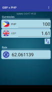 Pound GBP x Philippine Peso screenshot 1