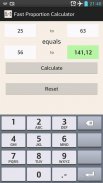 Fast Proportion Calculator screenshot 1