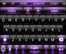 Keyboard Theme Dusk Black Purple screenshot 7