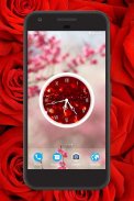 Red Clock Live Wallpaper screenshot 4