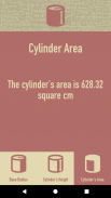 Calculate Surface Area of Cylinder screenshot 0