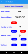 High Intensity Training Applic screenshot 0