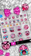 Twinkle Minny Bowknot Keyboard Theme screenshot 0